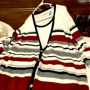 Alfred Dunner Multi color sweater.  Sz 2X